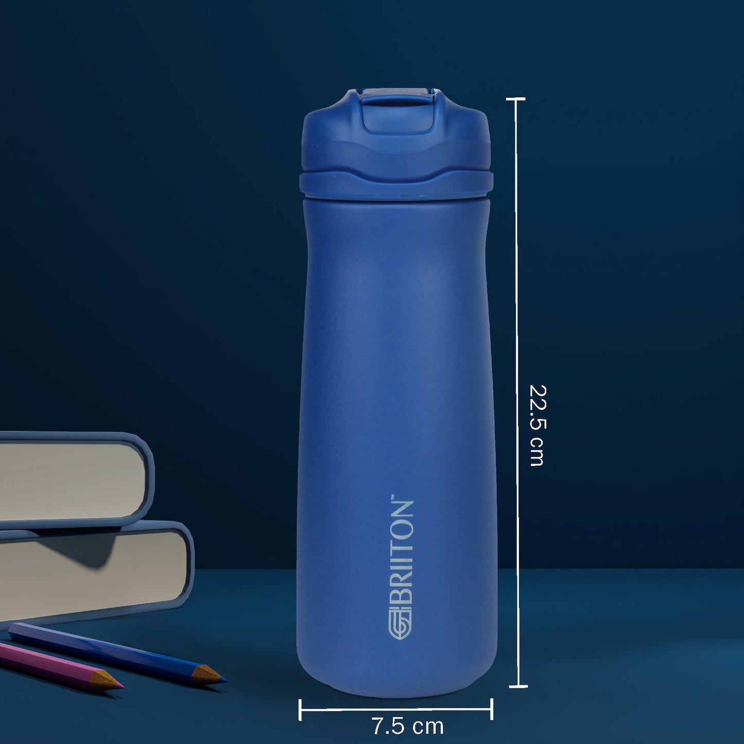 Briiton Hybec 600ml | Stainless Steel Water Bottle | Hot & Cold -