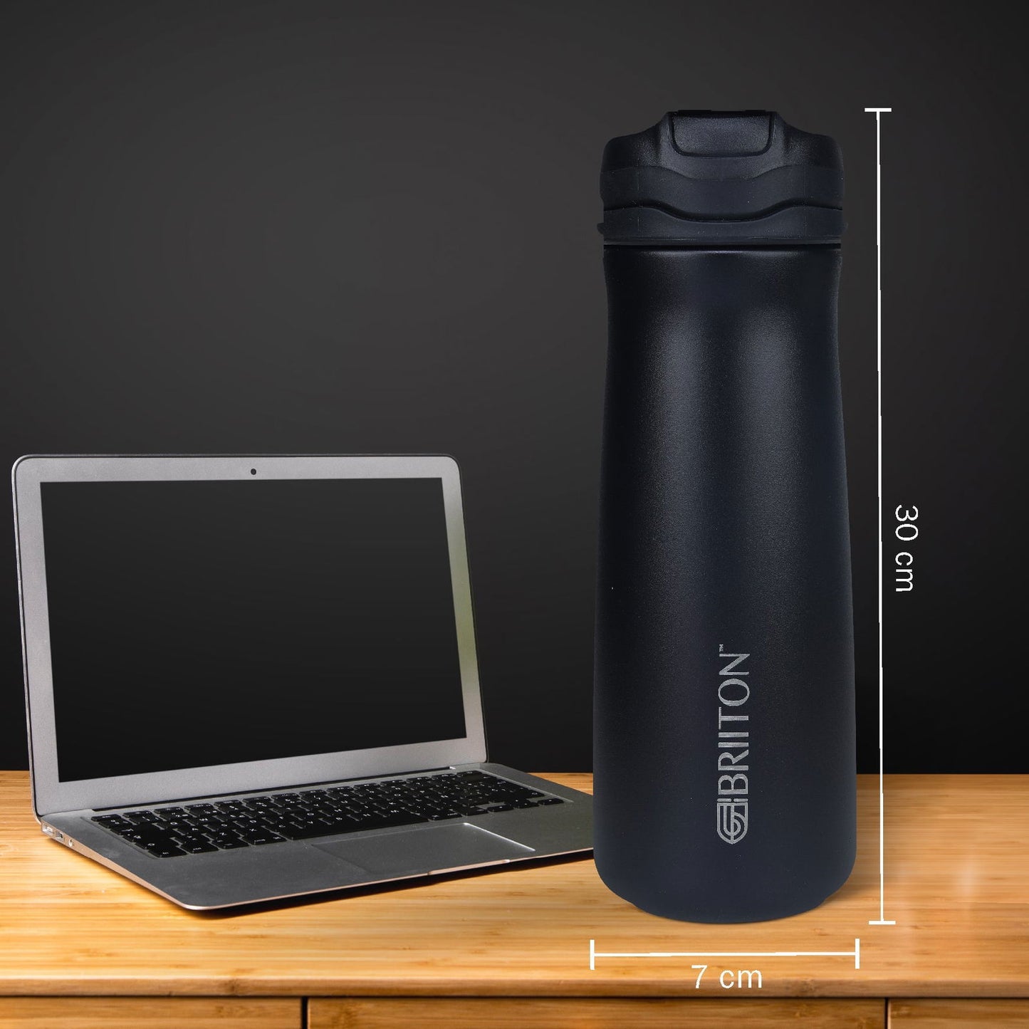 Briiton Hybec 600ml | Stainless Steel Water Bottle | Hot & Cold -