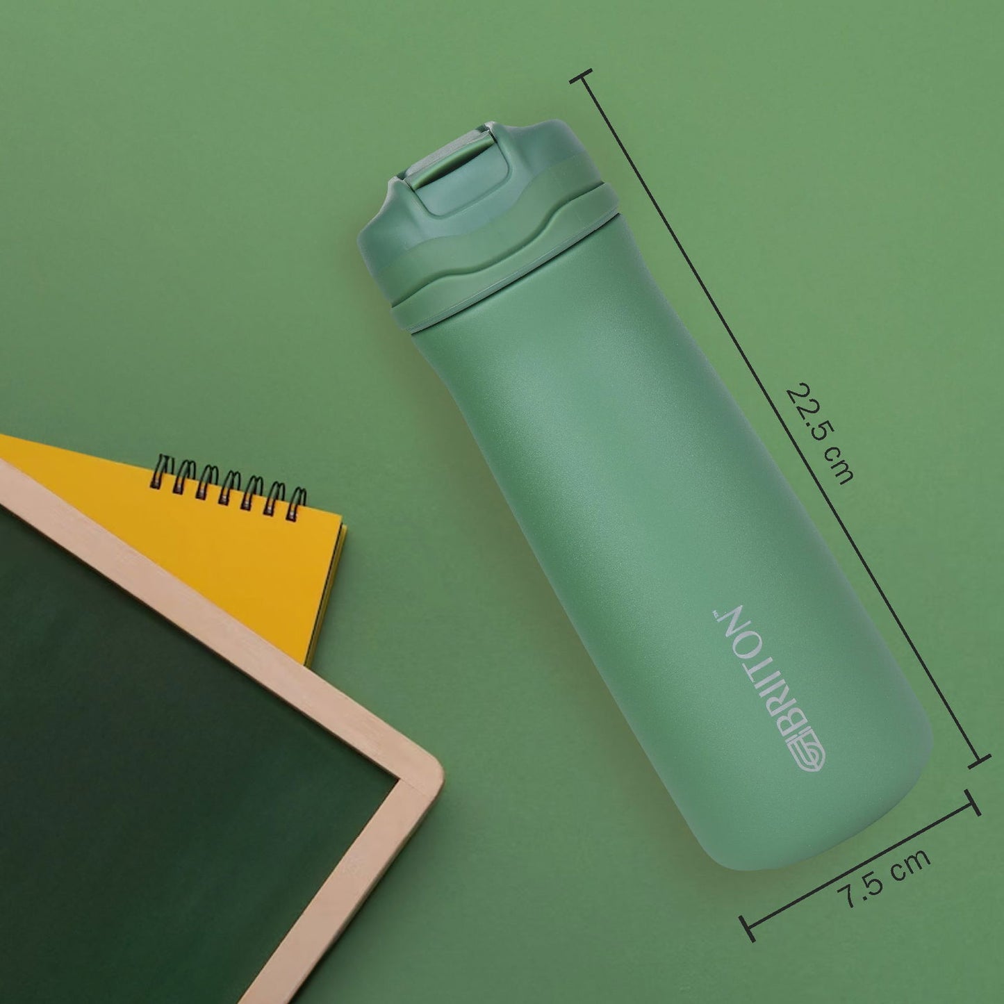 Briiton Hybec 600ml | Stainless Steel Water Bottle | Hot & Cold -