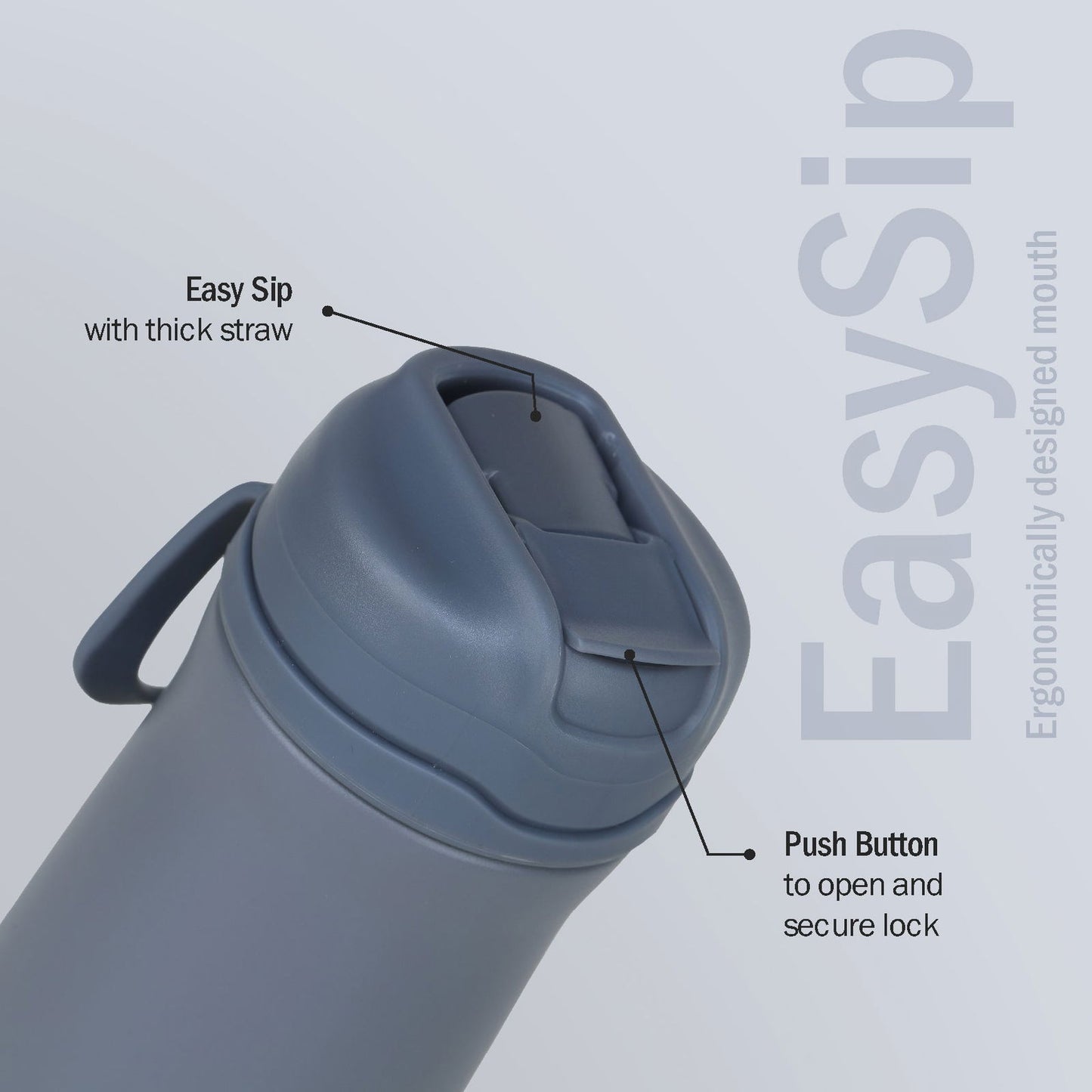 Briiton Hybec 600ml | Stainless Steel Water Bottle | Hot & Cold -