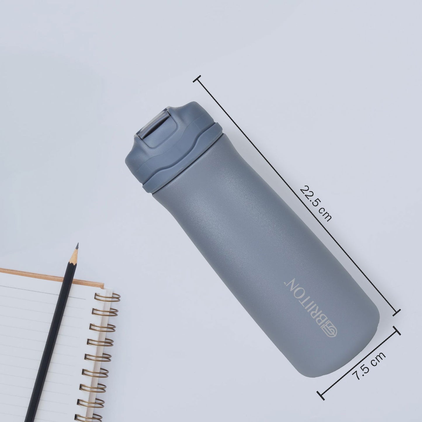 Briiton Hybec 600ml | Stainless Steel Water Bottle | Hot & Cold -