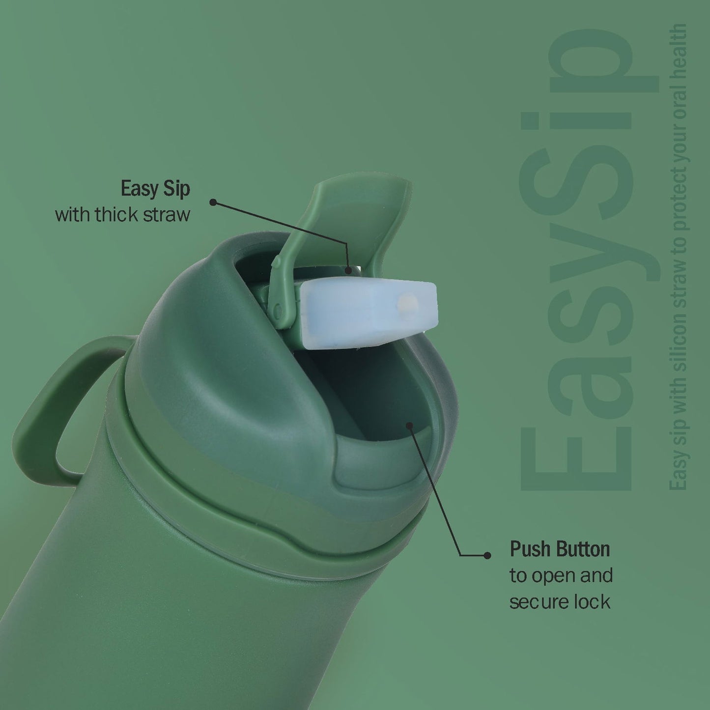 Briiton Hybec 600ml | Stainless Steel Water Bottle | Hot & Cold -