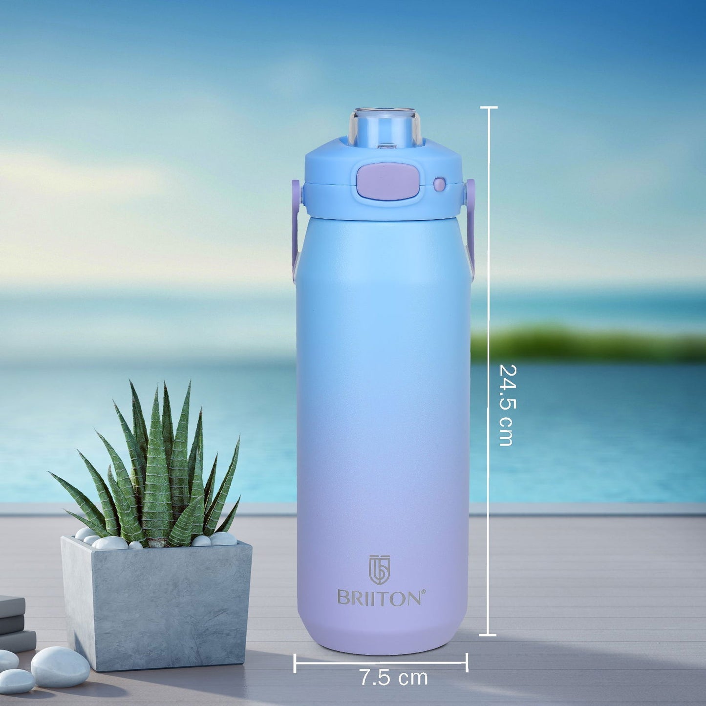 Britton Costa | Double Wall Stainless Steel Water Bottle | Leakproof -