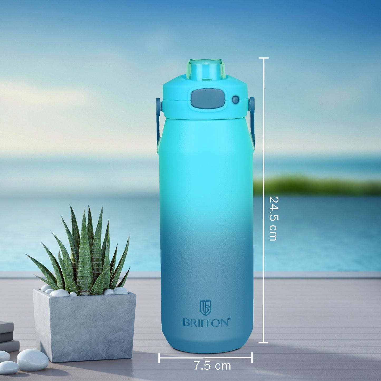 Britton Costa | Double Wall Stainless Steel Water Bottle | Leakproof -