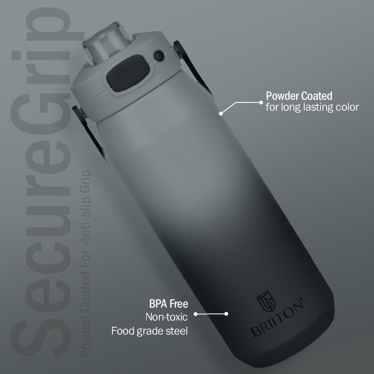 Britton Costa | Double Wall Stainless Steel Water Bottle | Leakproof -