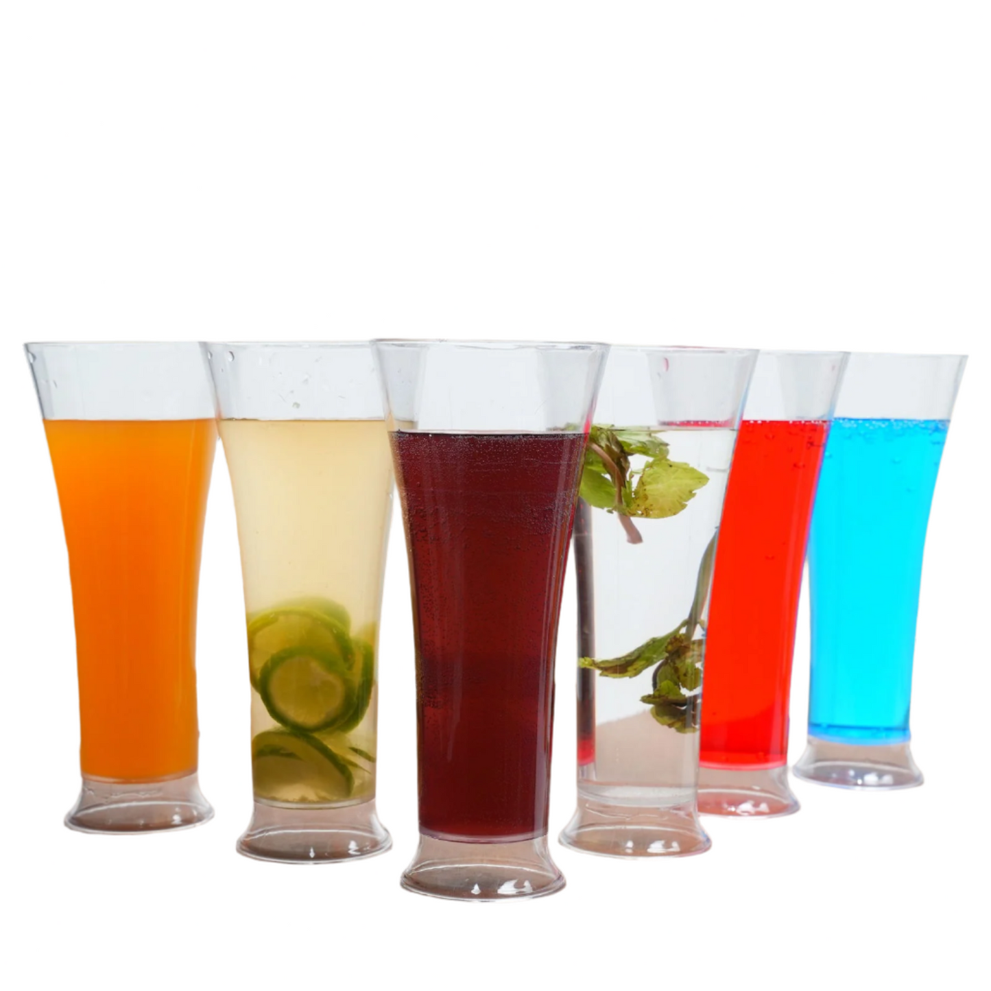 Unbreakable Transparent Juice Glass |Acrylic Glassware and 100 % Food Grade | 6 pcs Set -
