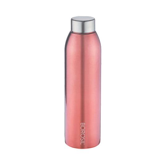 Borosil Easy Sip  800 ml | Double Wall Stainless Steel Water Bottle | Leakproof Flask | Hot & Cold - 
