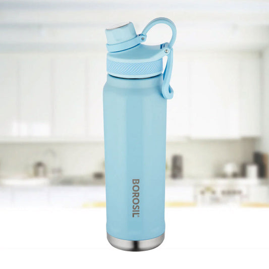 Borosil Sportsip Bottle  710ml | Vacuum Insulated Flask Water Bottle | Hot & Cold - 