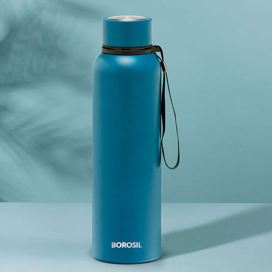 Borosil Trek Bottle  700ml | Stainless Steel Water Bottles | Vacuum Insulated Flask Bottles - 
