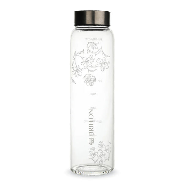 Briiton Bloom 1000ml | Glass Bottle | Leakproof | Men & Women - 