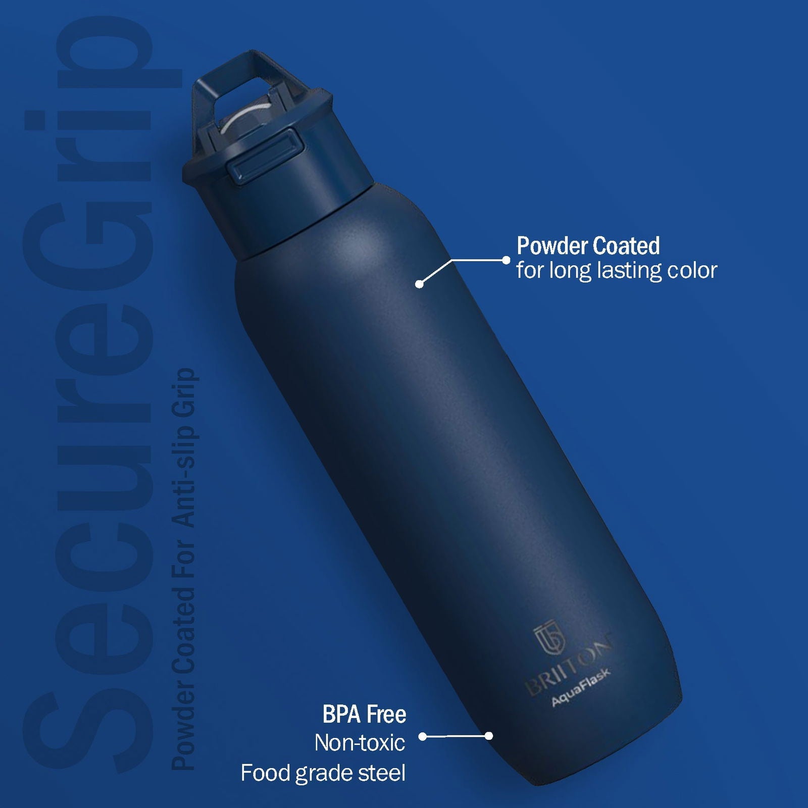 Briiton Christa  630ml | Double Wall Stainless Steel Water Bottle | Hot & Cold - 