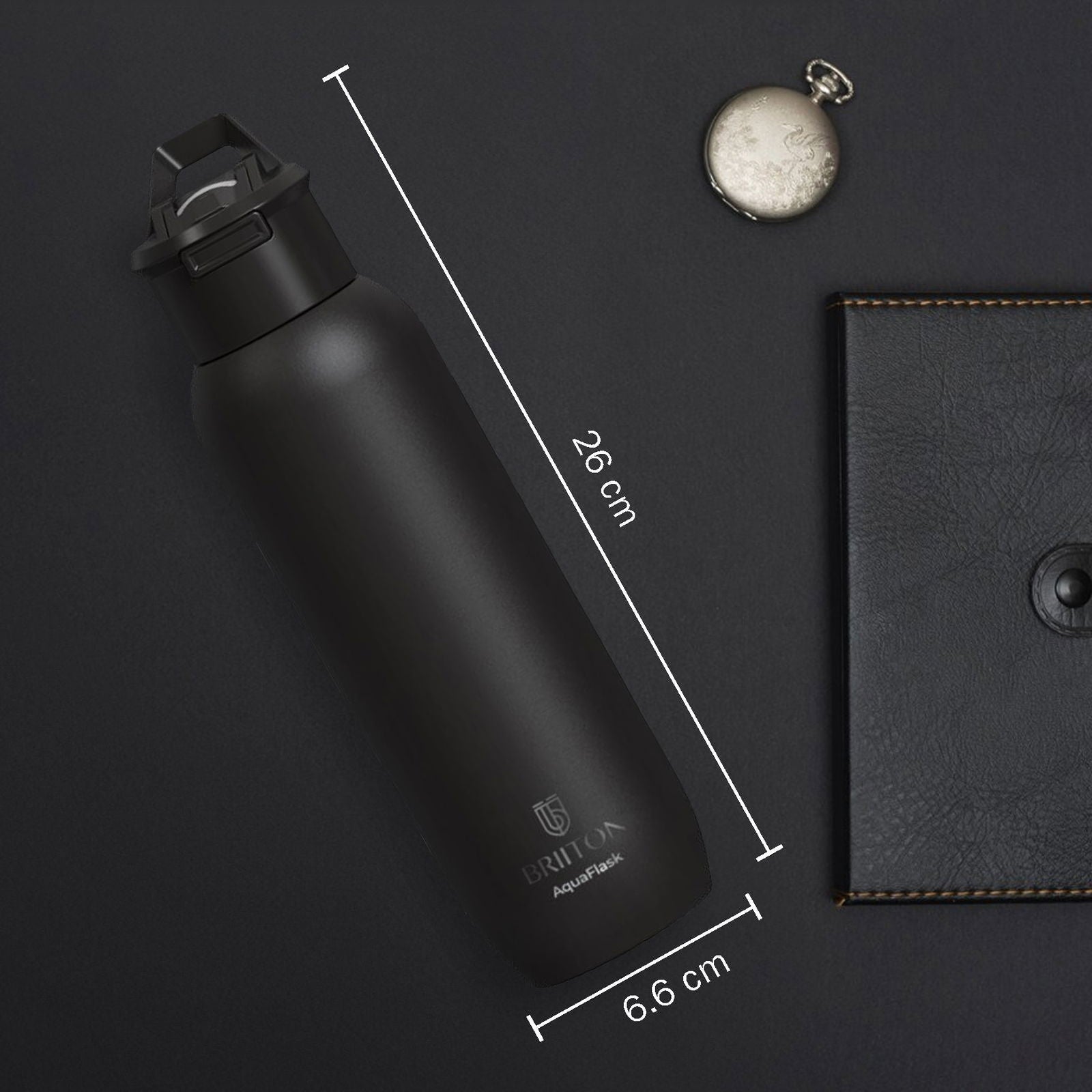 Briiton Christa  630ml | Double Wall Stainless Steel Water Bottle | Hot & Cold - 