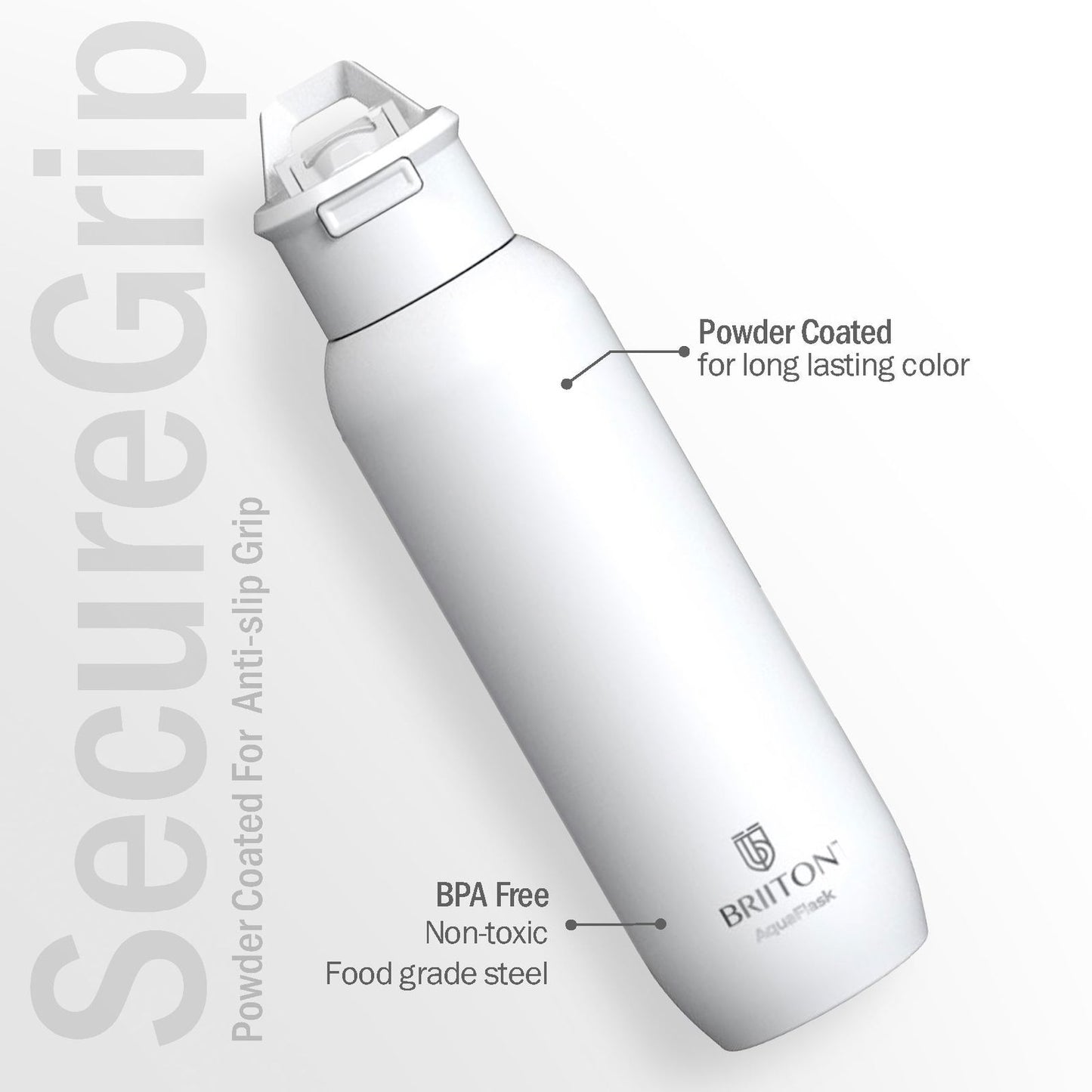 Briiton Christa  630ml | Double Wall Stainless Steel Water Bottle | Hot & Cold - 