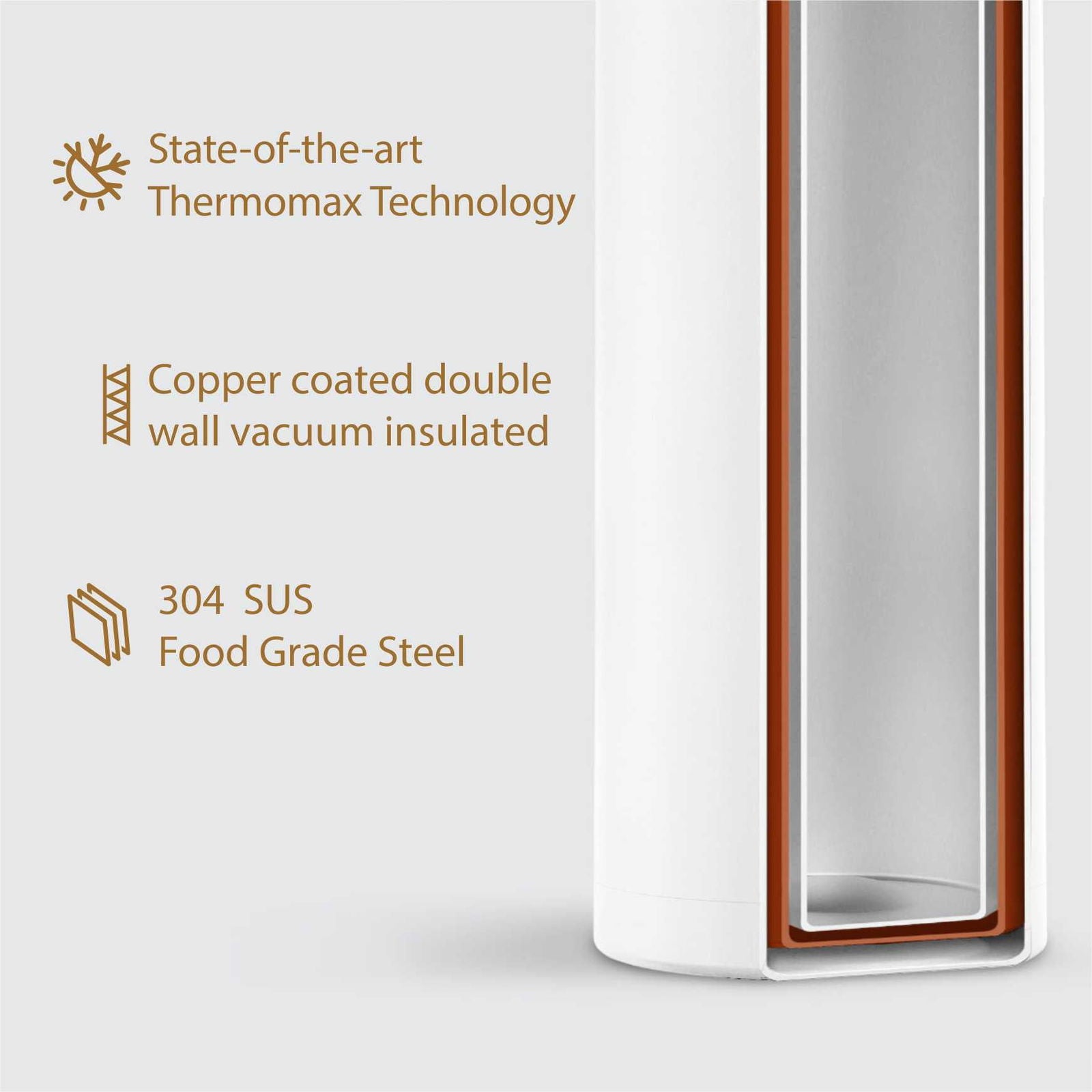 Briiton Flare Cola | Stainless Steel Water Bottle | Leakproof - 