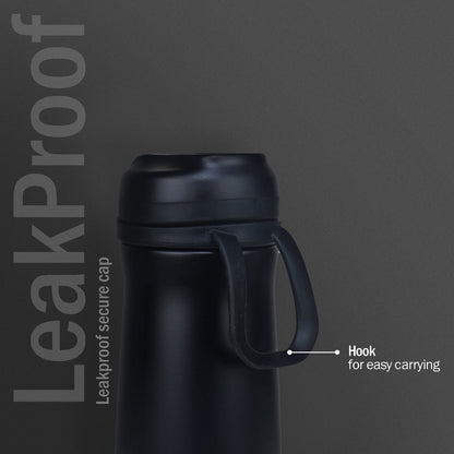 Briiton Hybec 600ml | Stainless Steel Water Bottle | Hot & Cold - 