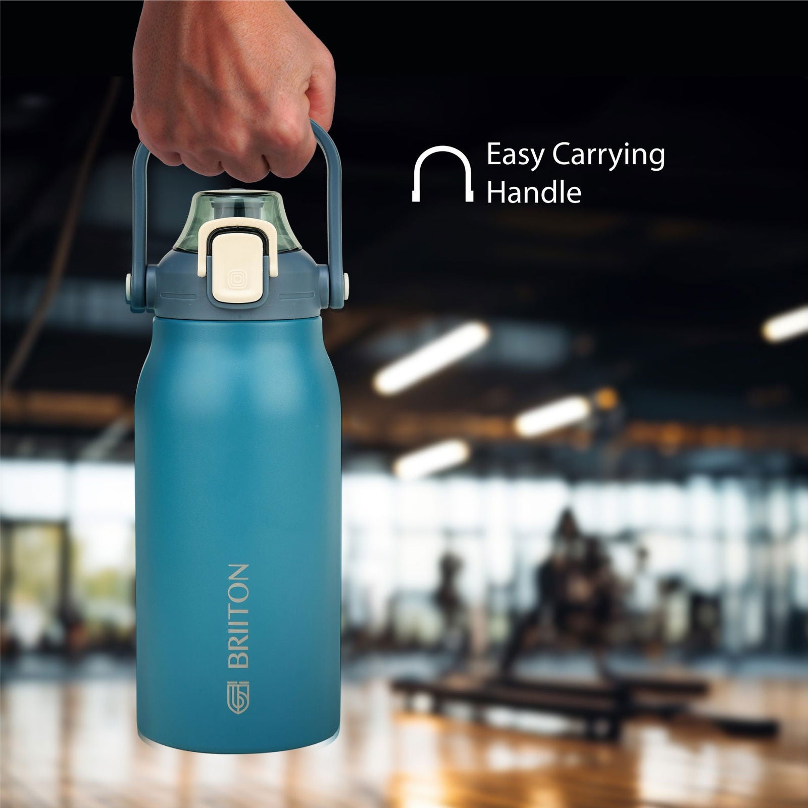 Briiton Nikola 1300ml Stainless | Steel Water Bottle | Leakproof Flask For Hot & cold - 