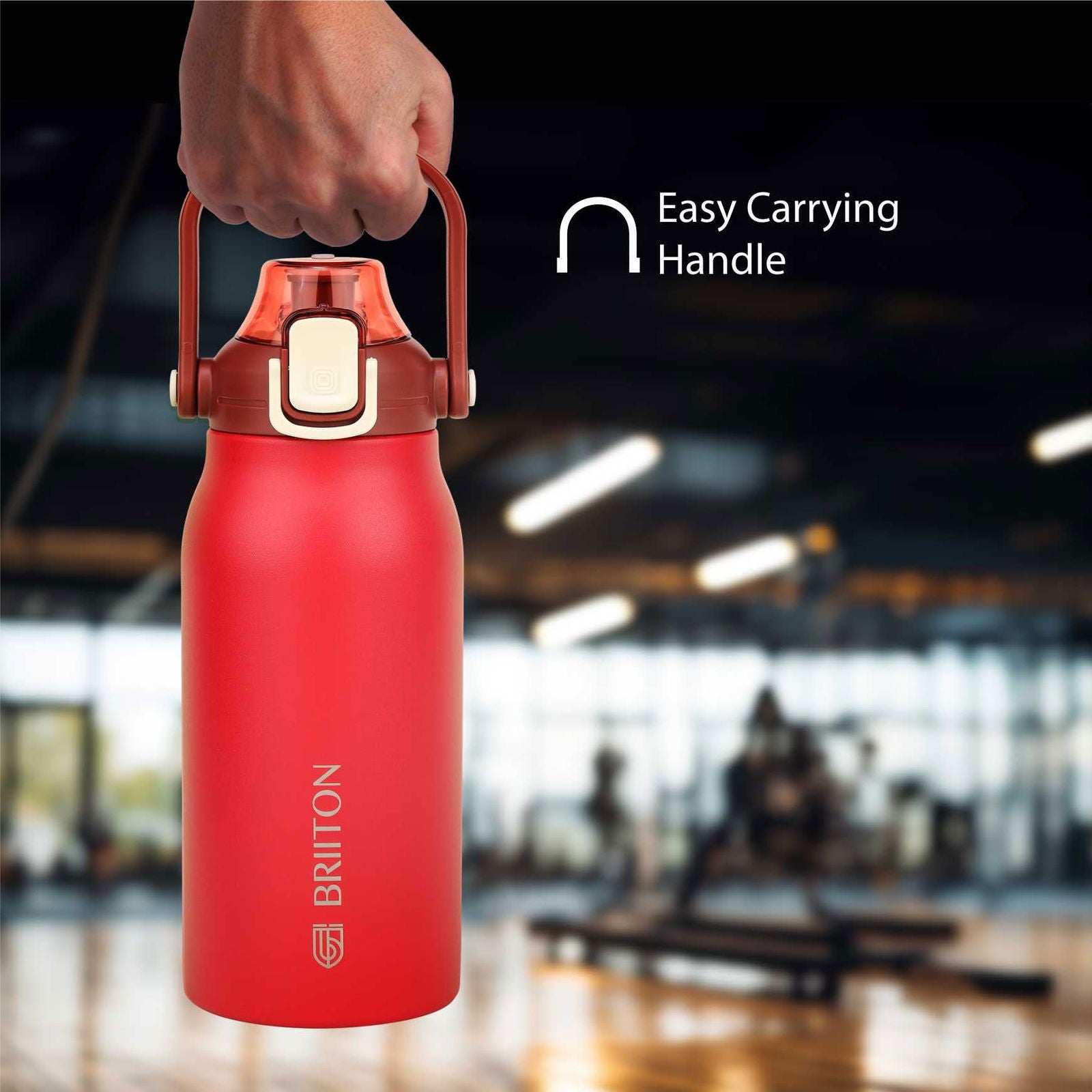 Briiton Nikola 1300ml Stainless | Steel Water Bottle | Leakproof Flask For Hot & cold - 