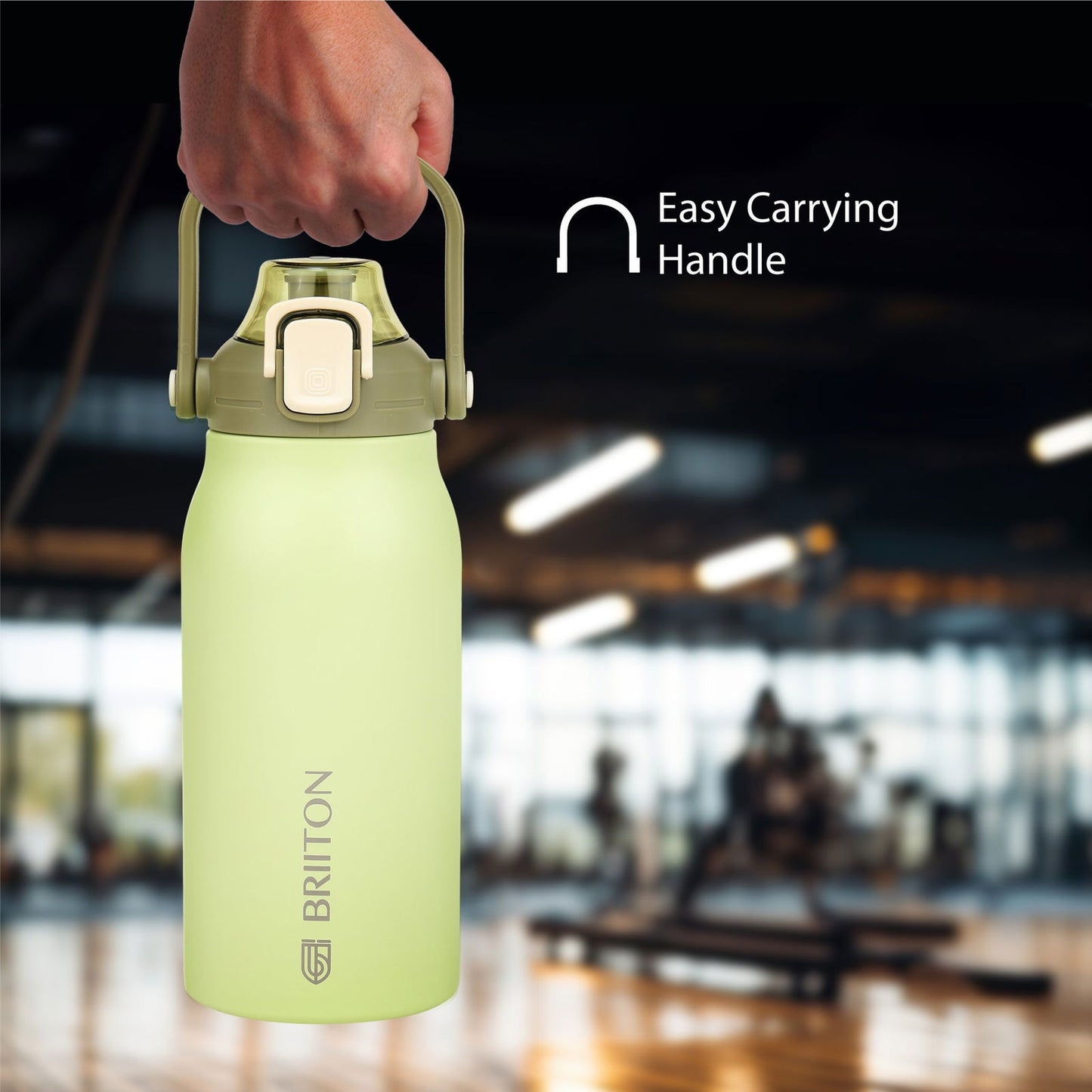 Briiton Nikola 1300ml Stainless | Steel Water Bottle | Leakproof Flask For Hot & cold - 