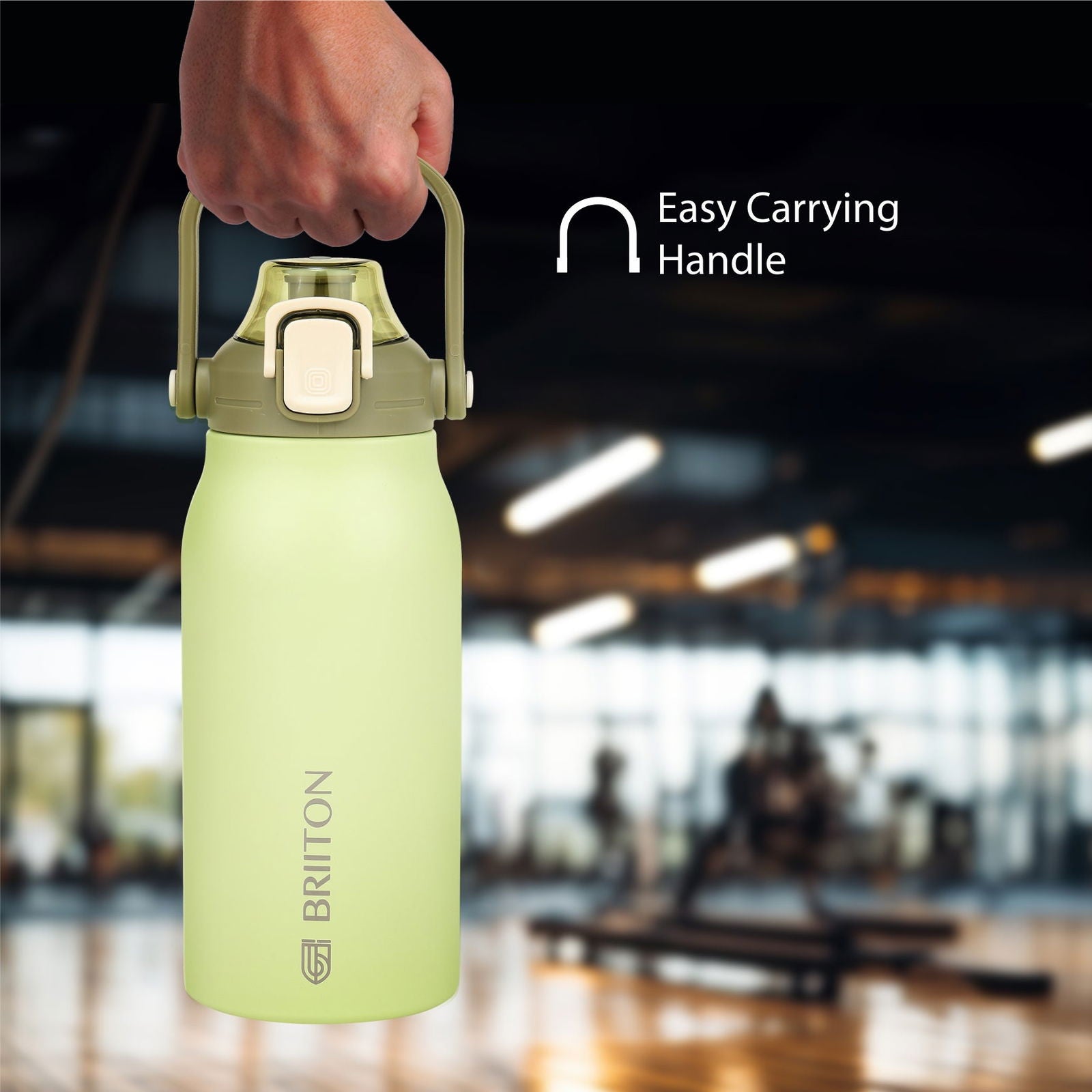 Briiton Nikola 1300ml Stainless | Steel Water Bottle | Leakproof Flask For Hot & cold - 