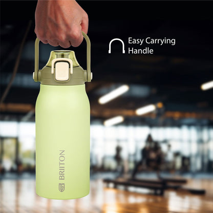 Briiton Nikola 1300ml Stainless | Steel Water Bottle | Leakproof Flask For Hot & cold - 