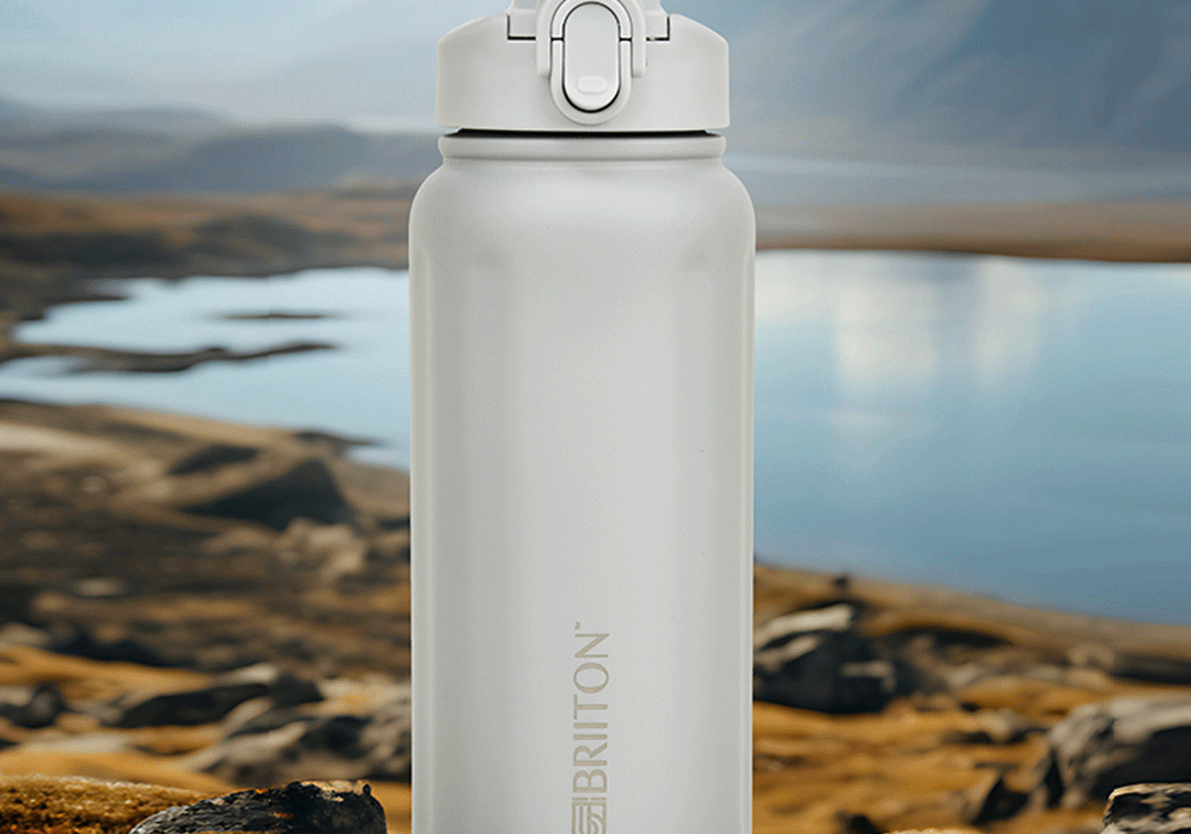 Briiton Nikola 1300ml Stainless | Steel Water Bottle | Leakproof Flask For Hot & cold - 