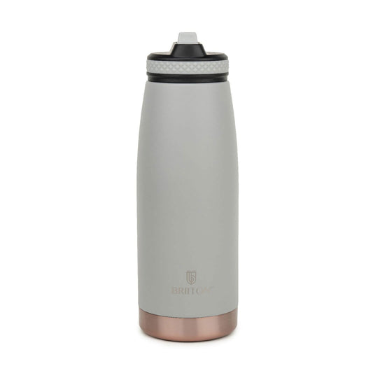 Briiton Oceano  1000ml | Stainless Steel Water Bottle | Copper Coated Vacuum Insulation | Hot & Cold Thermos - 