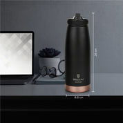 Briiton Oceano  1000ml | Stainless Steel Water Bottle | Copper Coated Vacuum Insulation | Hot & Cold Thermos - 