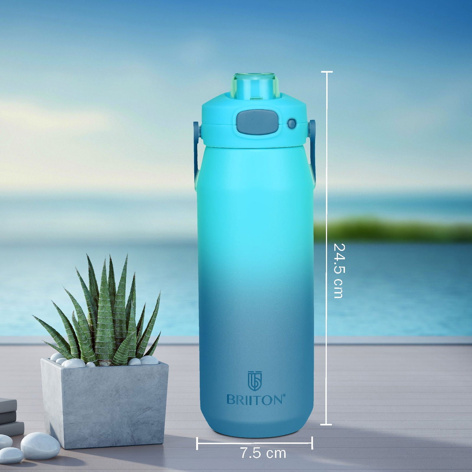 Britton Costa | Double Wall Stainless Steel Water Bottle | Leakproof - 