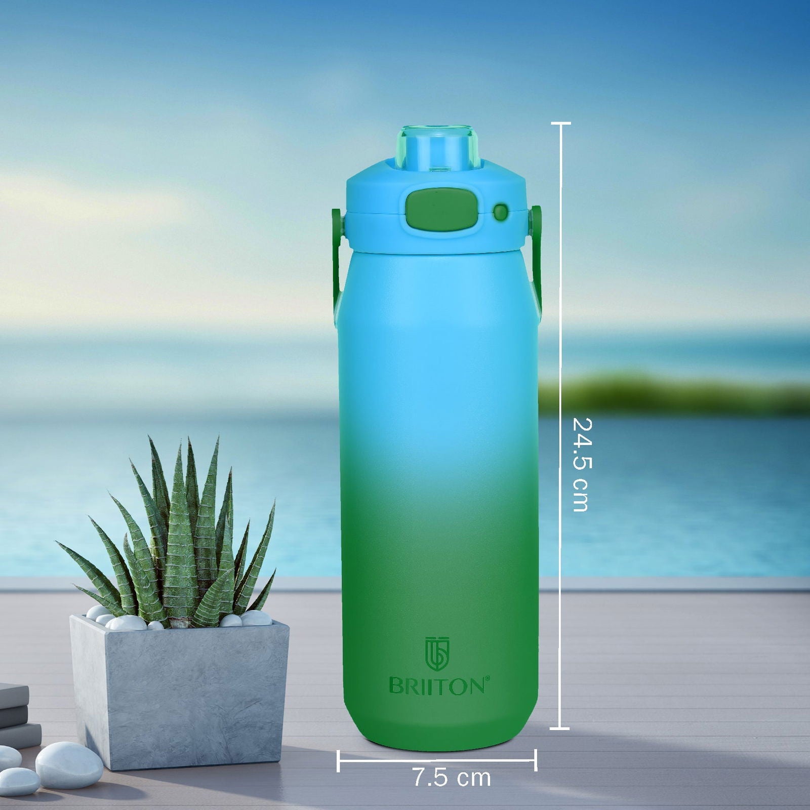 Britton Costa | Double Wall Stainless Steel Water Bottle | Leakproof - 