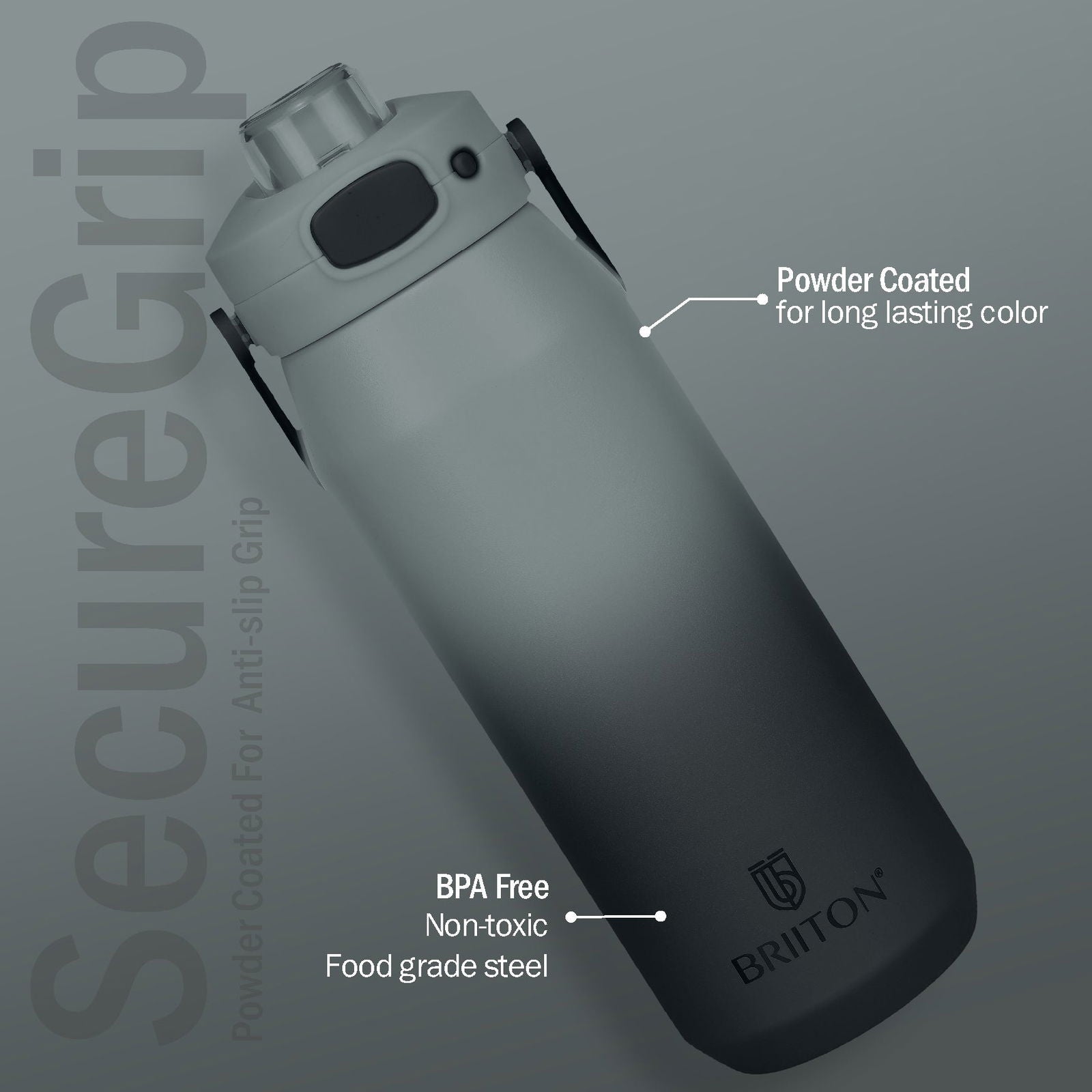 Britton Costa | Double Wall Stainless Steel Water Bottle | Leakproof - 