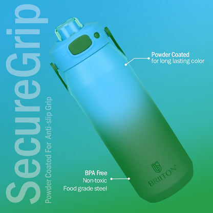 Britton Costa | Double Wall Stainless Steel Water Bottle | Leakproof - 