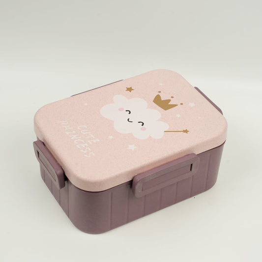 Cute Princess Lunch Box ,  Leak Proof | Tiffin Box School Kids , Boys & Girls - Cute Princess Tiffin Box Set - owleto