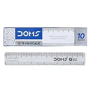 DOMS Q 15cm Ruler  (Set of 10) - DOMS Q 15cm Ruler (Set of 10) - owleto