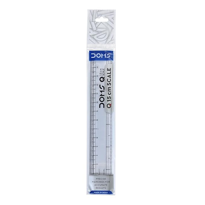 DOMS Q 15cm Ruler  (Set of 10) - DOMS Q 15cm Ruler (Set of 10) - owleto