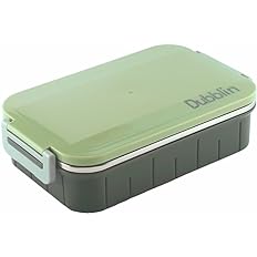 DUBBLIN Feast Stainless Steel Lunch Box Insulated Airtight Spill Proof with Spoon, sabzi Container Inside, 850 ml, Yellow - 