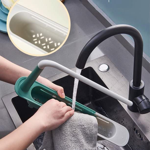 Expandable Storage Drain Basket Rack - 