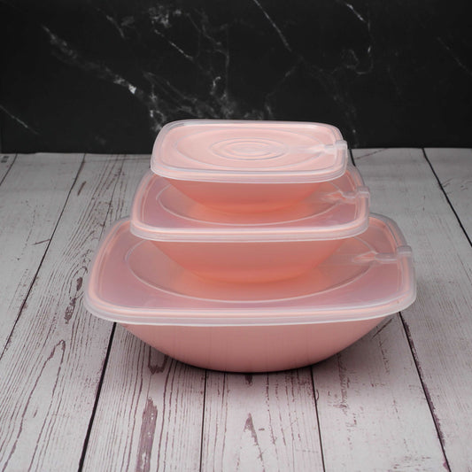 GRANOWARES STORAGE CONTAINER SET QUADRA 3 PC | ECO-FRIENDLY - GRANOWARES - QUADRA 3 PC CONTAINER SET - owleto