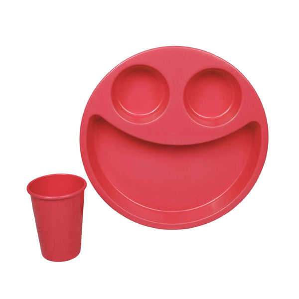 Grano Kids Smile Plate W/Glass
