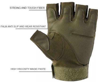Hiking,Cyclling,Travelling, Motorcycle Riding, Arm Shooting Gym Gloves (Pack of 1 Pair, Assorted) - 