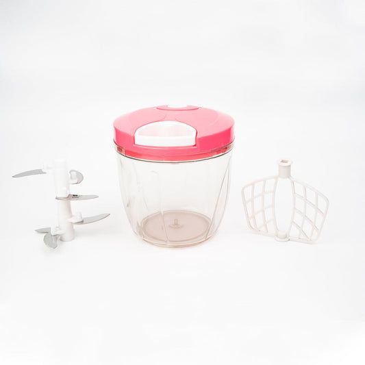 Multi-Blade Vegetable Chopper and Dough Maker-Unique string function, non-skid base-easy pull - Multi-Blade Vegetable Chopper and Dough Maker-Unique string function, non-skid base-easy pull - owleto
