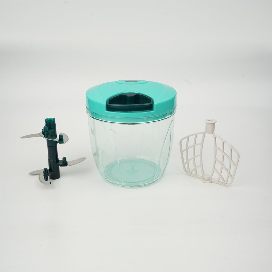 Multi-Blade Vegetable Chopper and Dough Maker-Unique string function, non-skid base-easy pull - Multi-Blade Vegetable Chopper and Dough Maker-Unique string function, non-skid base-easy pull - owleto