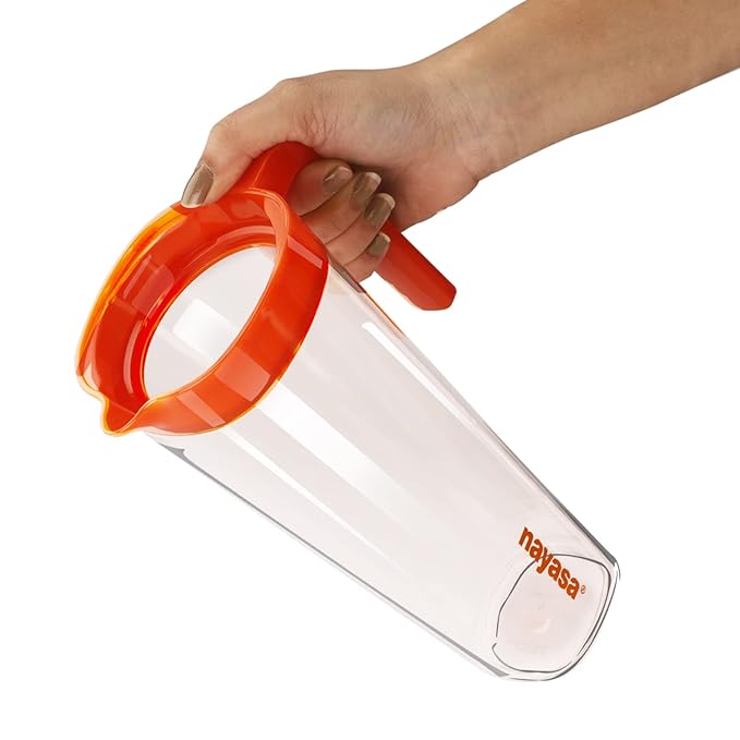 Nayasa Aaron Jug 1160 ML | Water Jug with Lid | Leakproof Lid - ARON NAYASA Jug 1160 ml - owleto