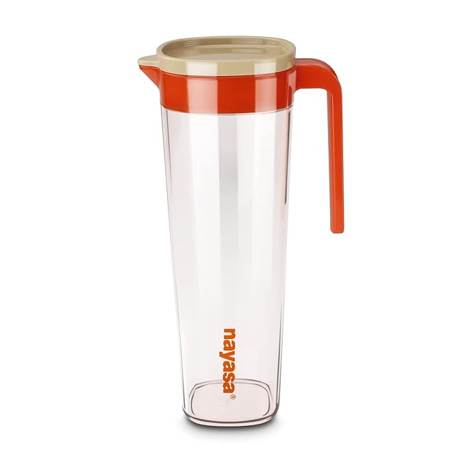 Nayasa Aaron Jug 1160 ML | Water Jug with Lid | Leakproof Lid - ARON NAYASA Jug 1160 ml - owleto