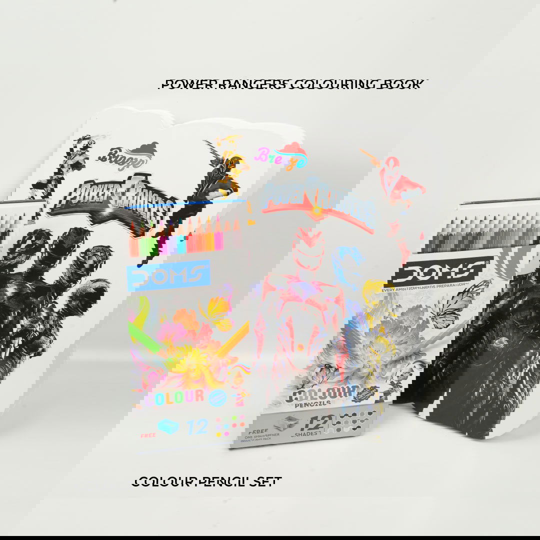 POWER RANGERS COLOURING BOOK COMBO WITH COLOUR PENCIL - 