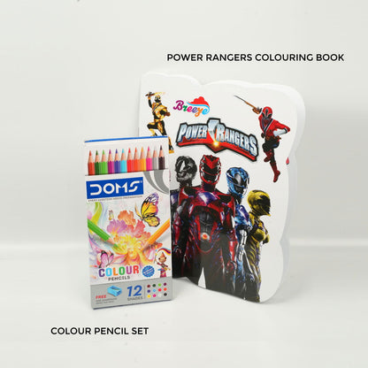 POWER RANGERS COLOURING BOOK COMBO WITH COLOUR PENCIL - 
