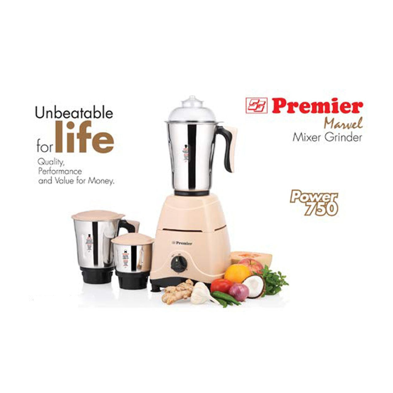 Premier Marvel Mixer Grinder 750 W - 