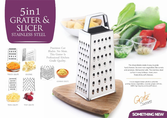 S.S. 7 IN 1 STEEL SLICER & GRATER - 