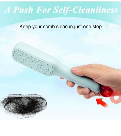 Self-cleaning Anti-static Massage Comb for Adults and Kids - 