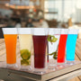 Unbreakable Transparent Juice Glass |Acrylic Glassware and  100 % Food Grade | 18 pcs Set - 