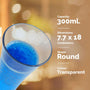 Unbreakable Transparent Juice Glass |Acrylic Glassware and  100 % Food Grade | 18 pcs Set - 